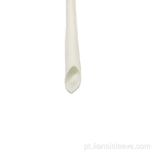 Fibra de silicone de arame elétrico isolado branco